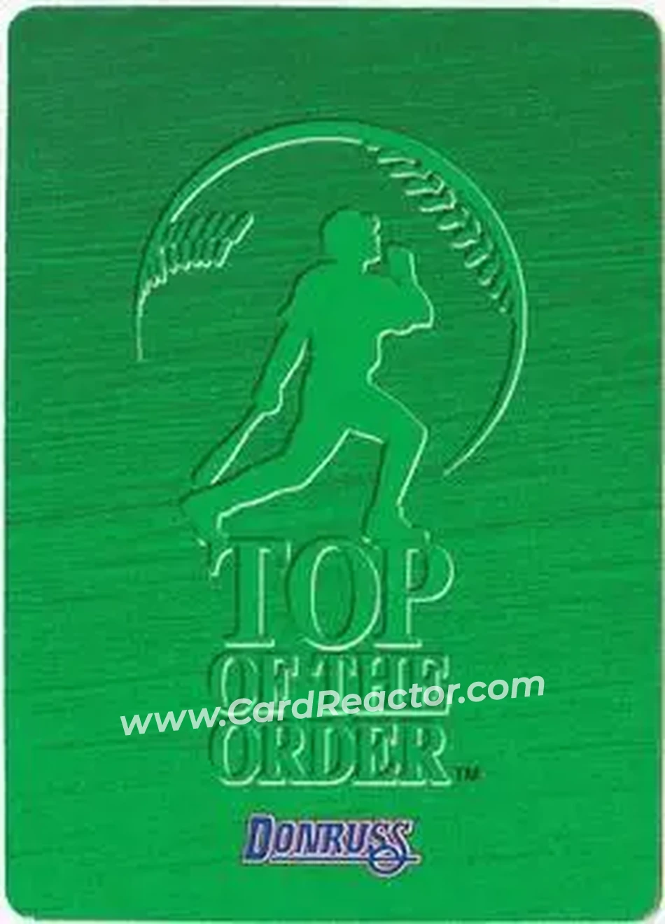 Back of Rickey Henderson