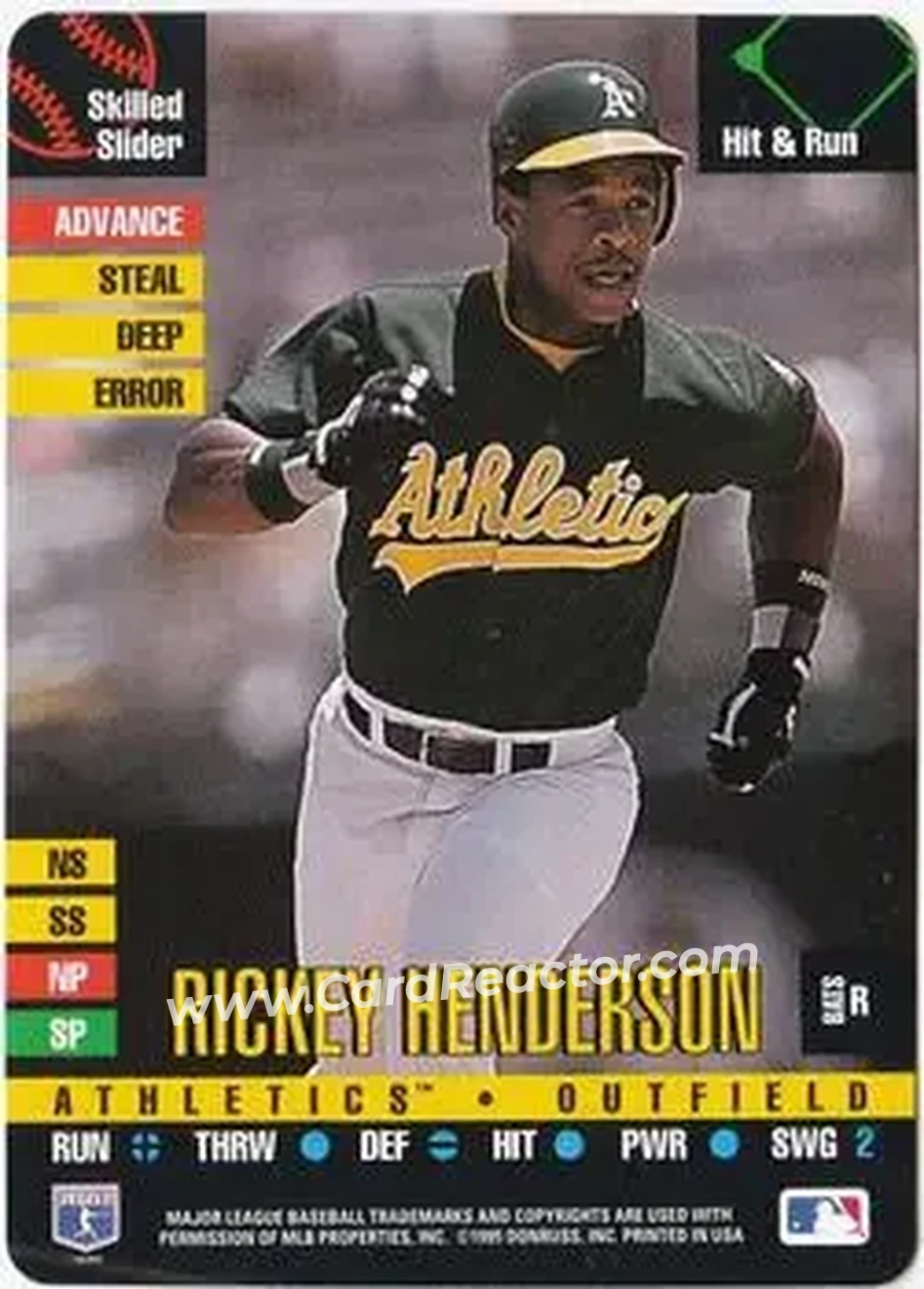 Front of Rickey Henderson