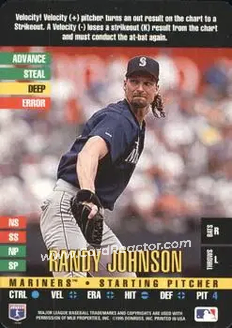 Front of Randy Johnson
