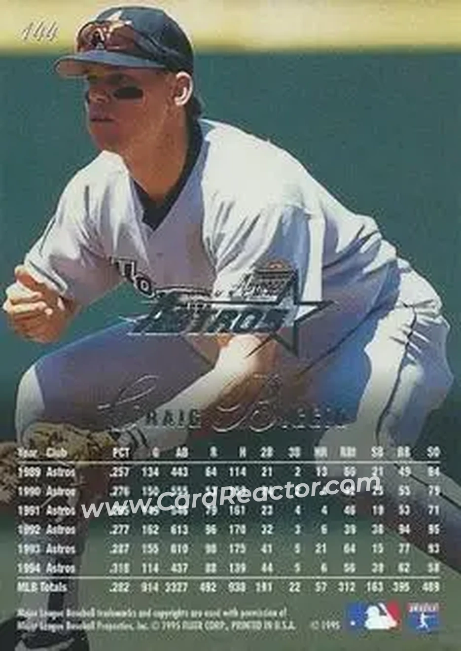 Back of Craig Biggio