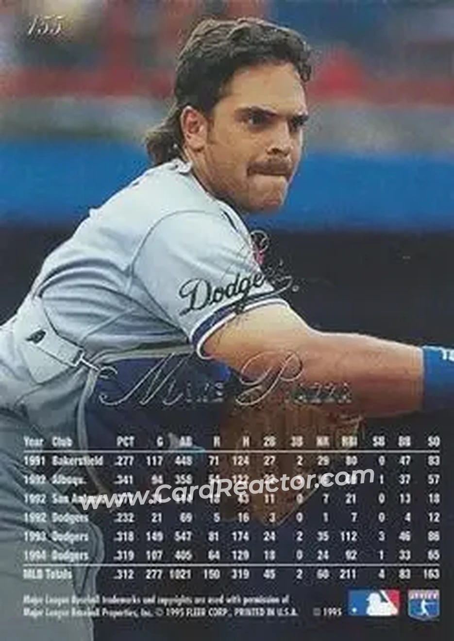 Back of Mike Piazza