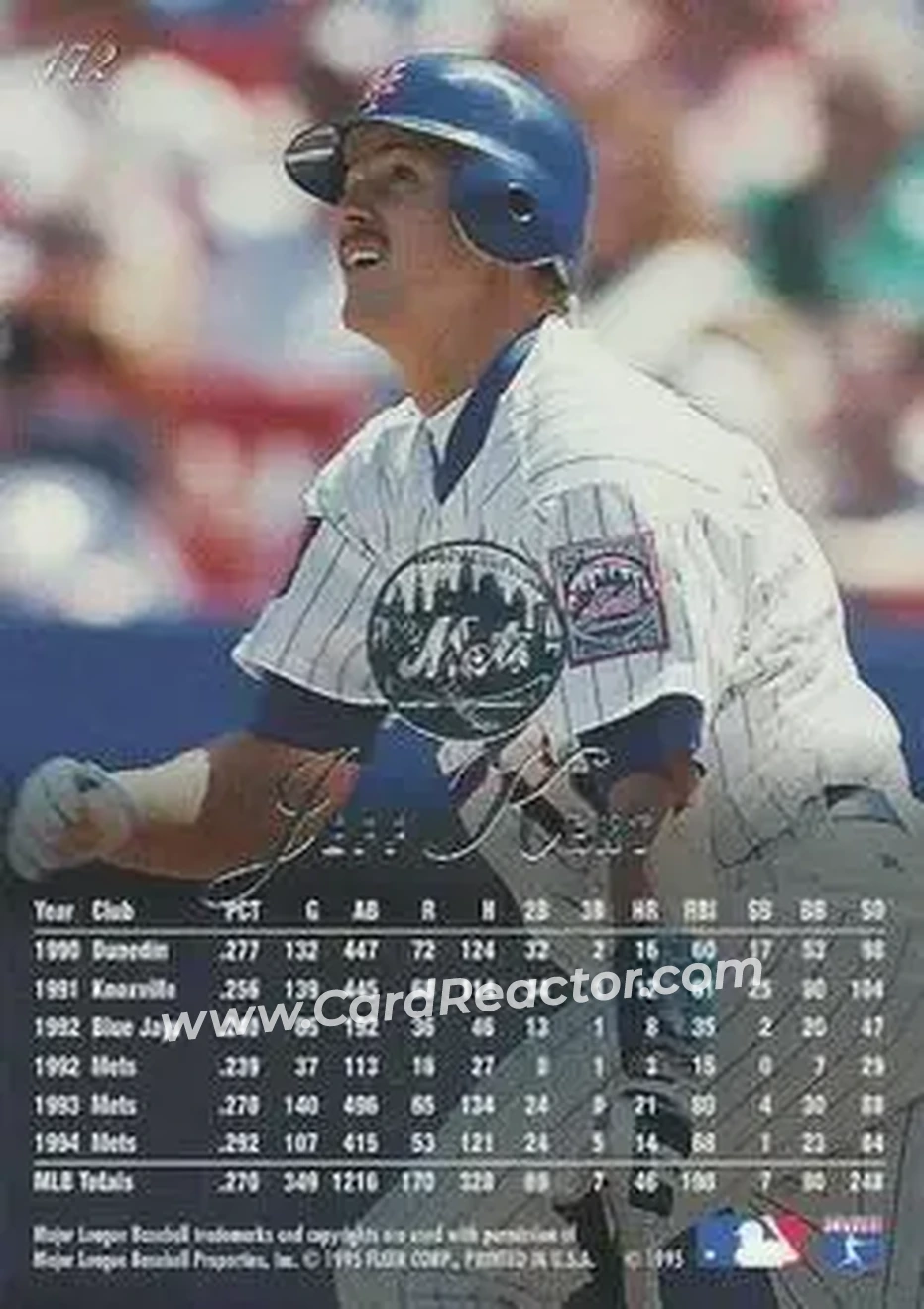 Back of Jeff Kent