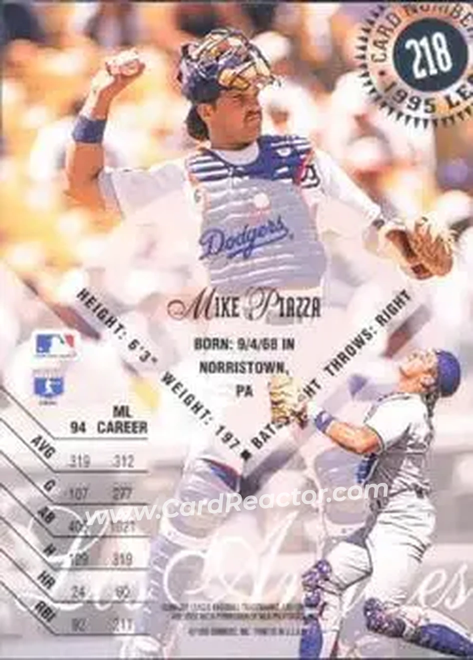 Back of Mike Piazza