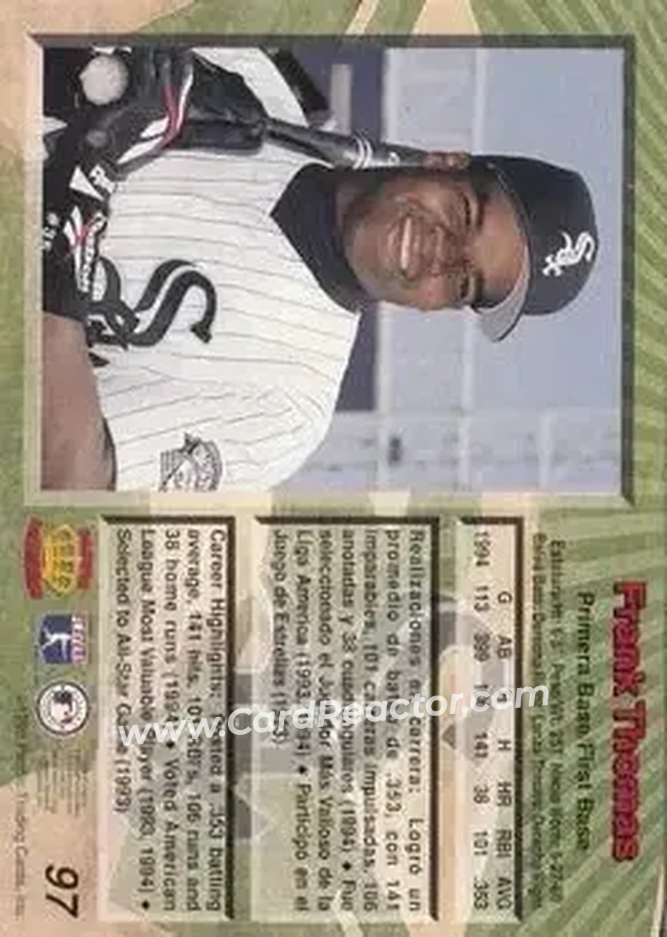 Back of Frank Thomas