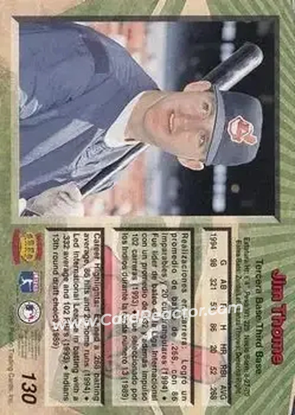 Back of Jim Thome