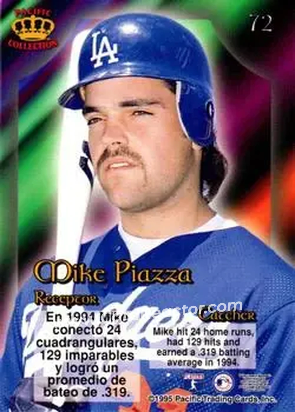 Back of Mike Piazza