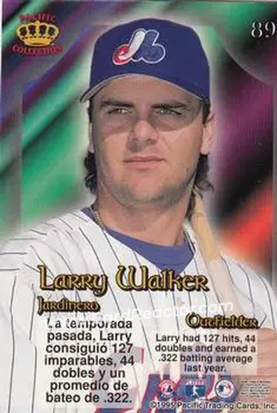 Back of Larry Walker