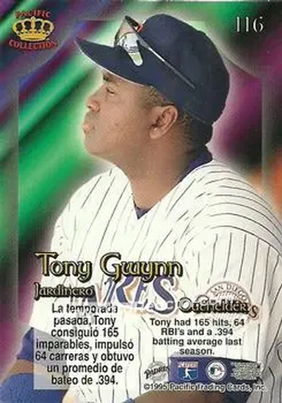 Back of Tony Gwynn