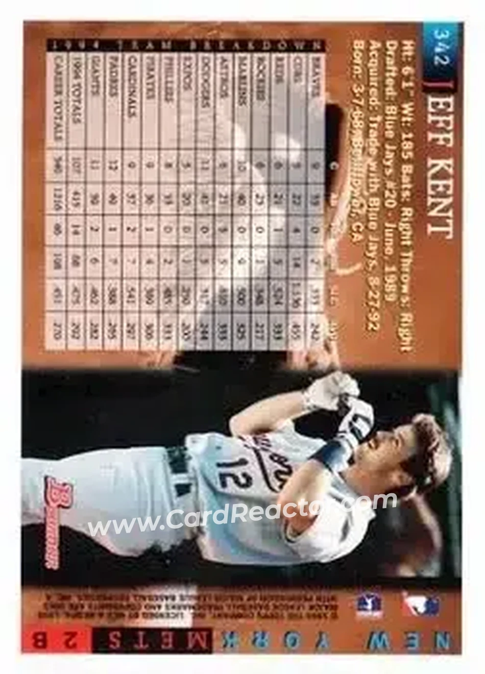 Back of Jeff Kent
