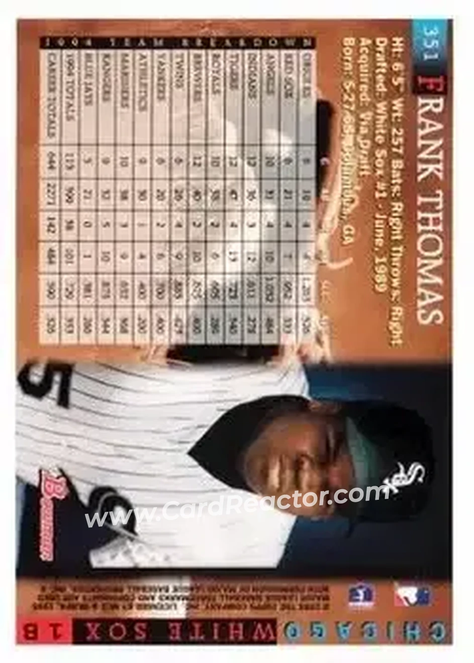 Back of Frank Thomas