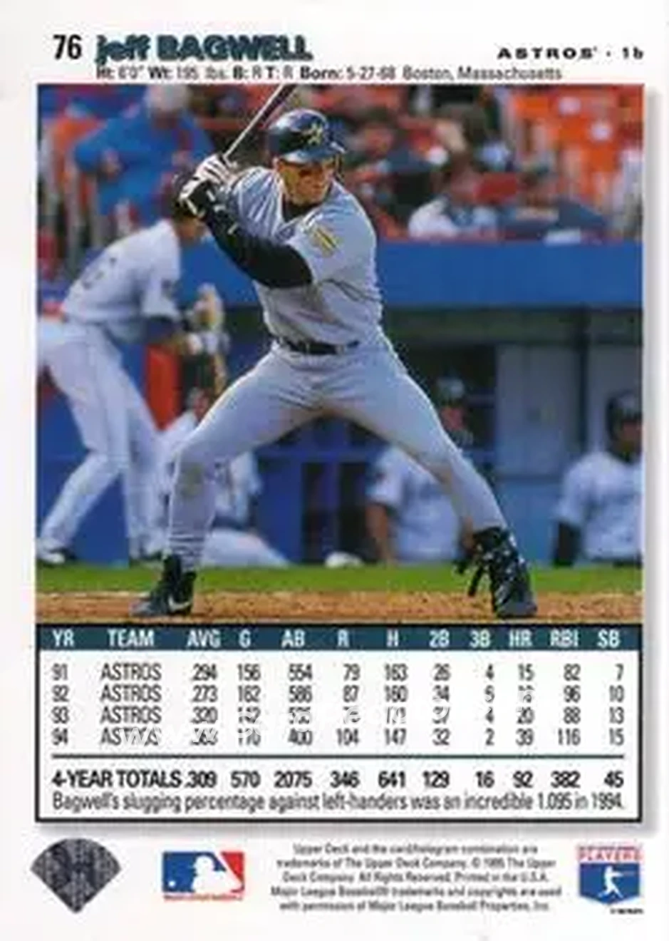 Back of Jeff Bagwell