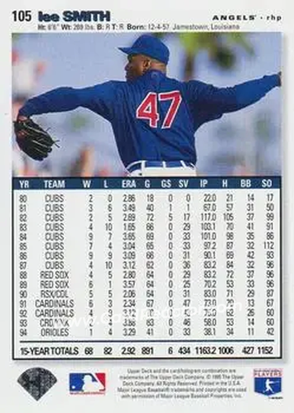Back of Lee Smith