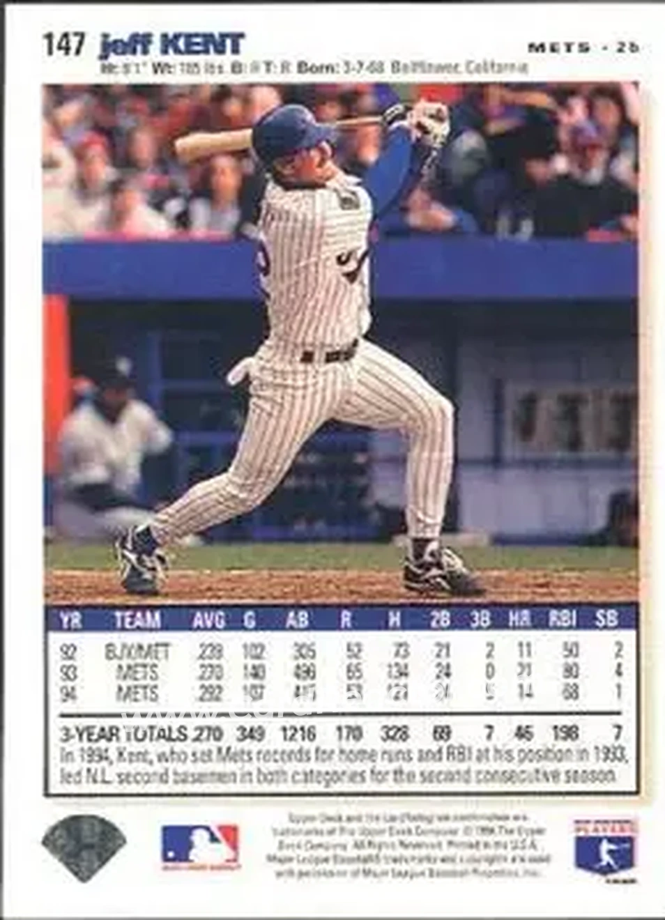 Back of Jeff Kent