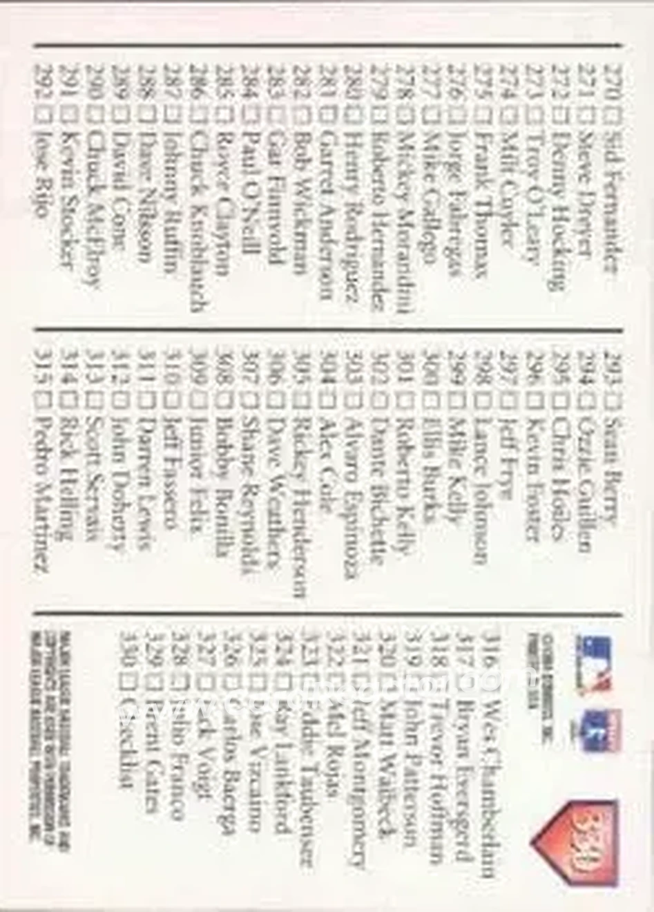 Back of Kirby Puckett