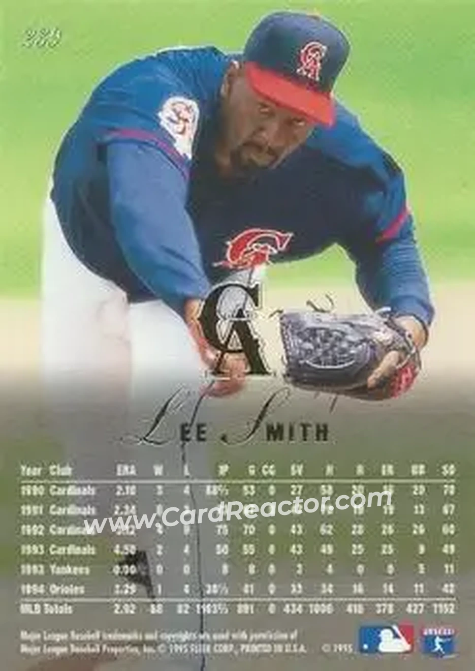Back of Lee Smith