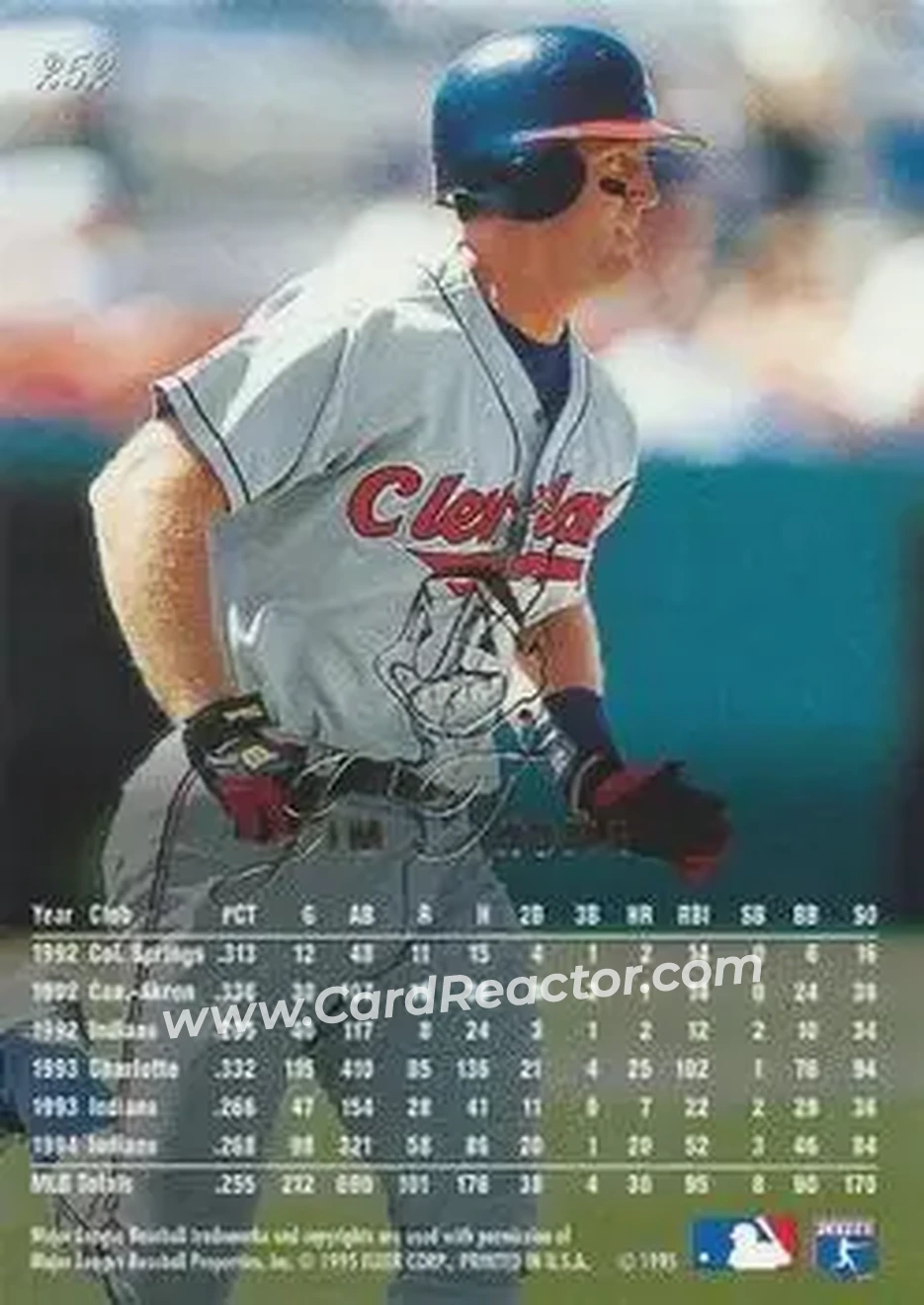 Back of Jim Thome