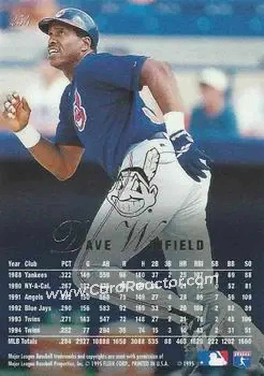 Back of Dave Winfield