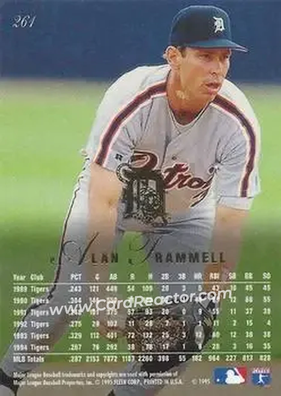 Back of Alan Trammell