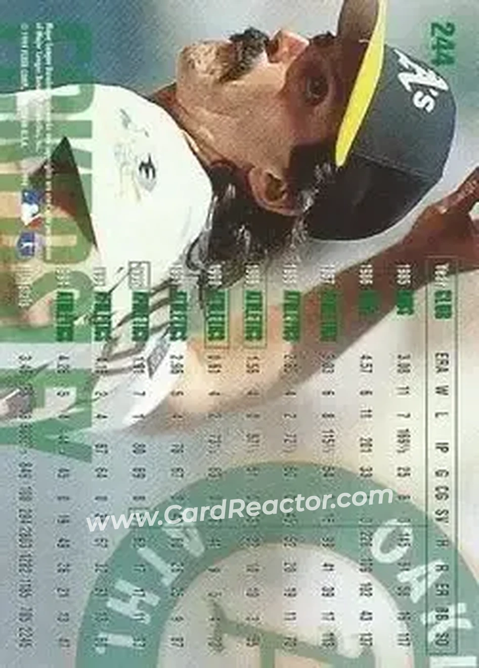 Back of Dennis Eckersley