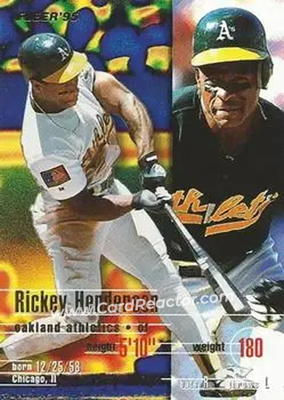 Front of Rickey Henderson
