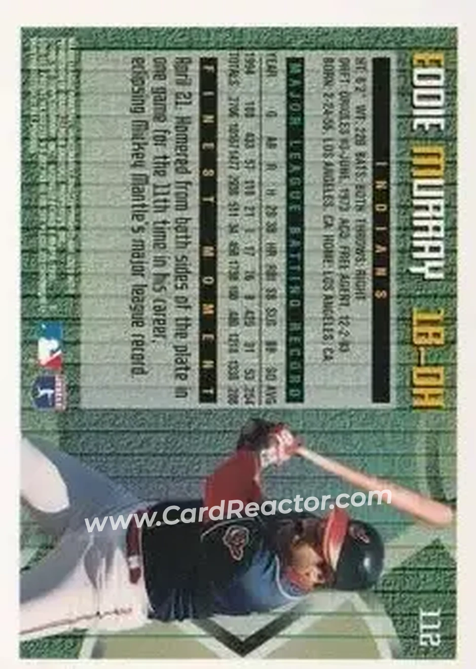 Back of Eddie Murray