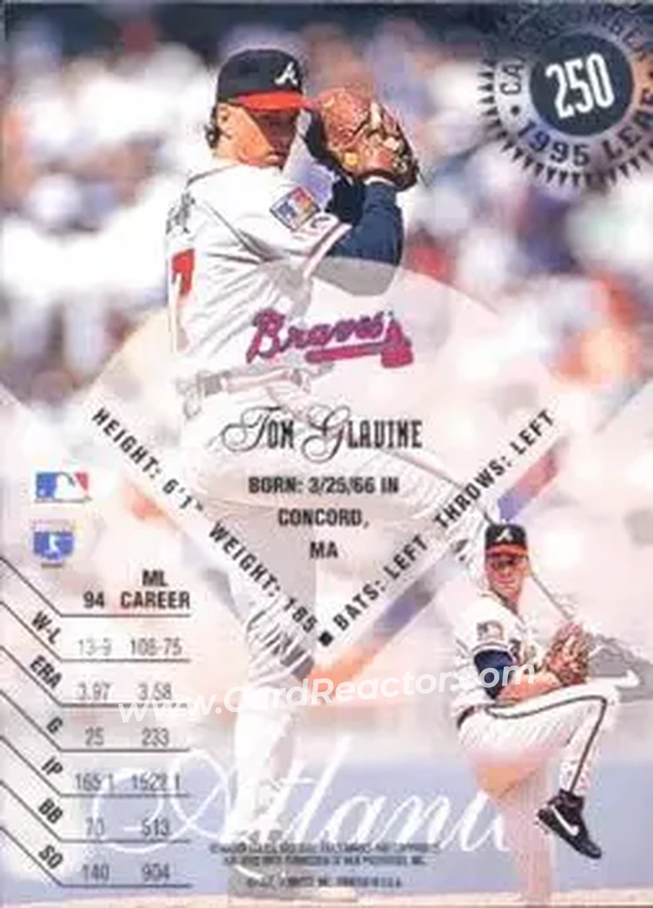 Back of Tom Glavine