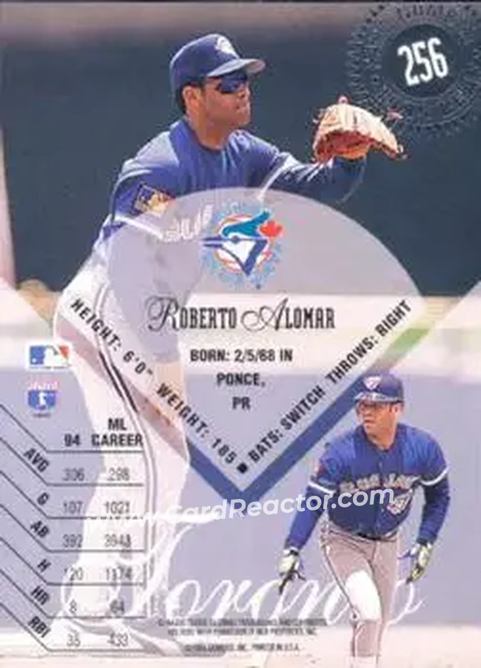 Back of Roberto Alomar