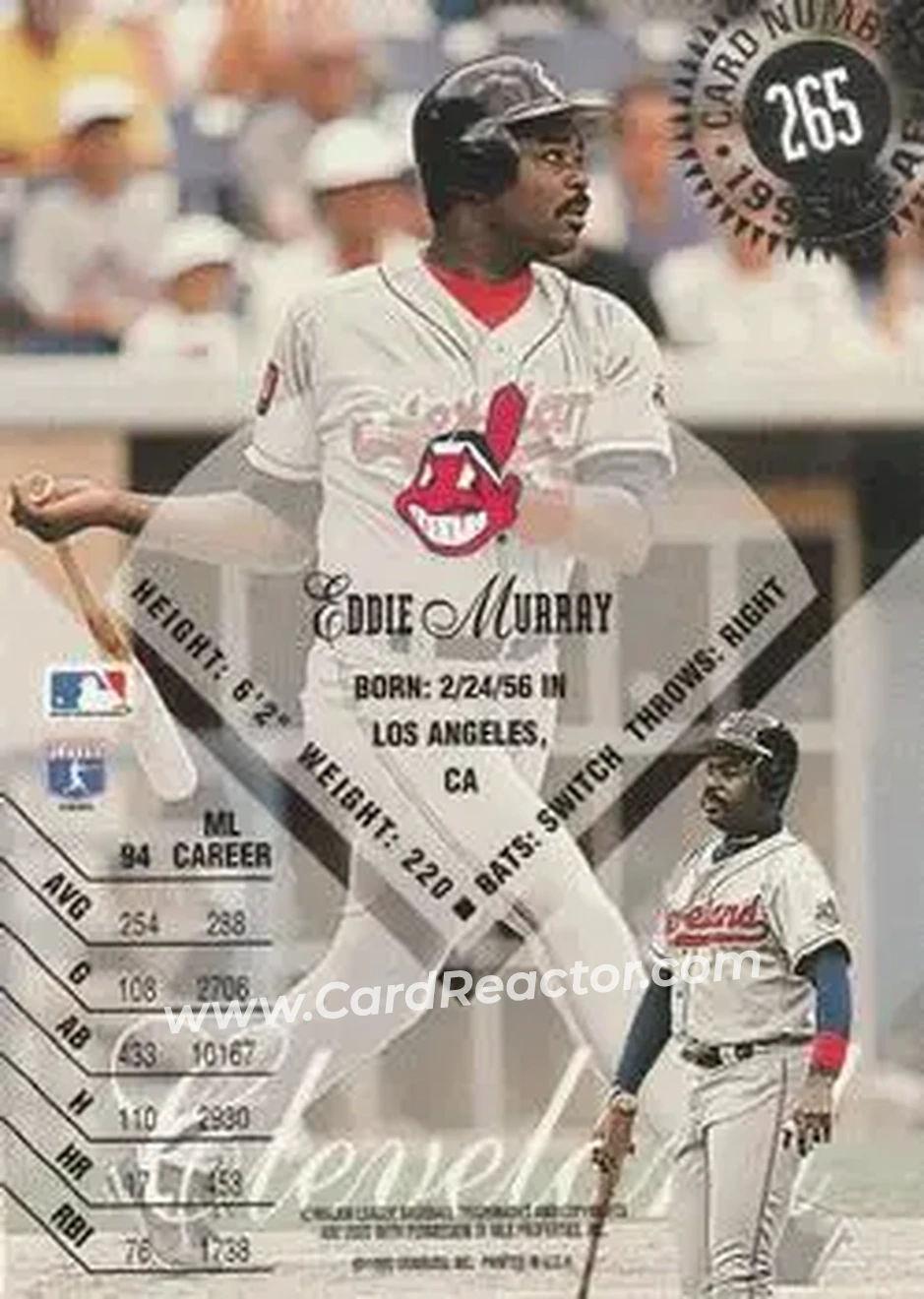 Back of Eddie Murray