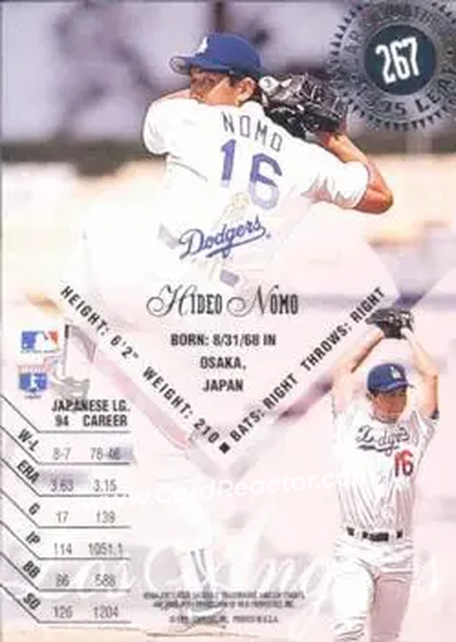 Back of Hideo Nomo