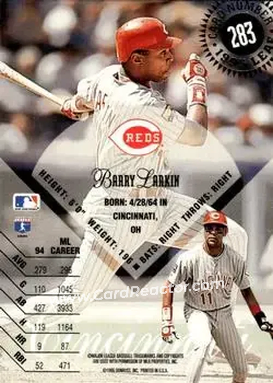 Back of Barry Larkin