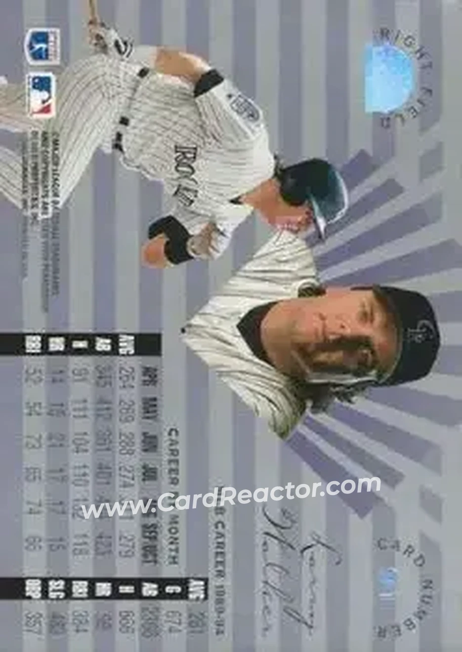 Back of Larry Walker