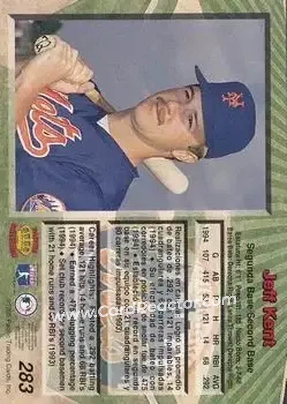 Back of Jeff Kent