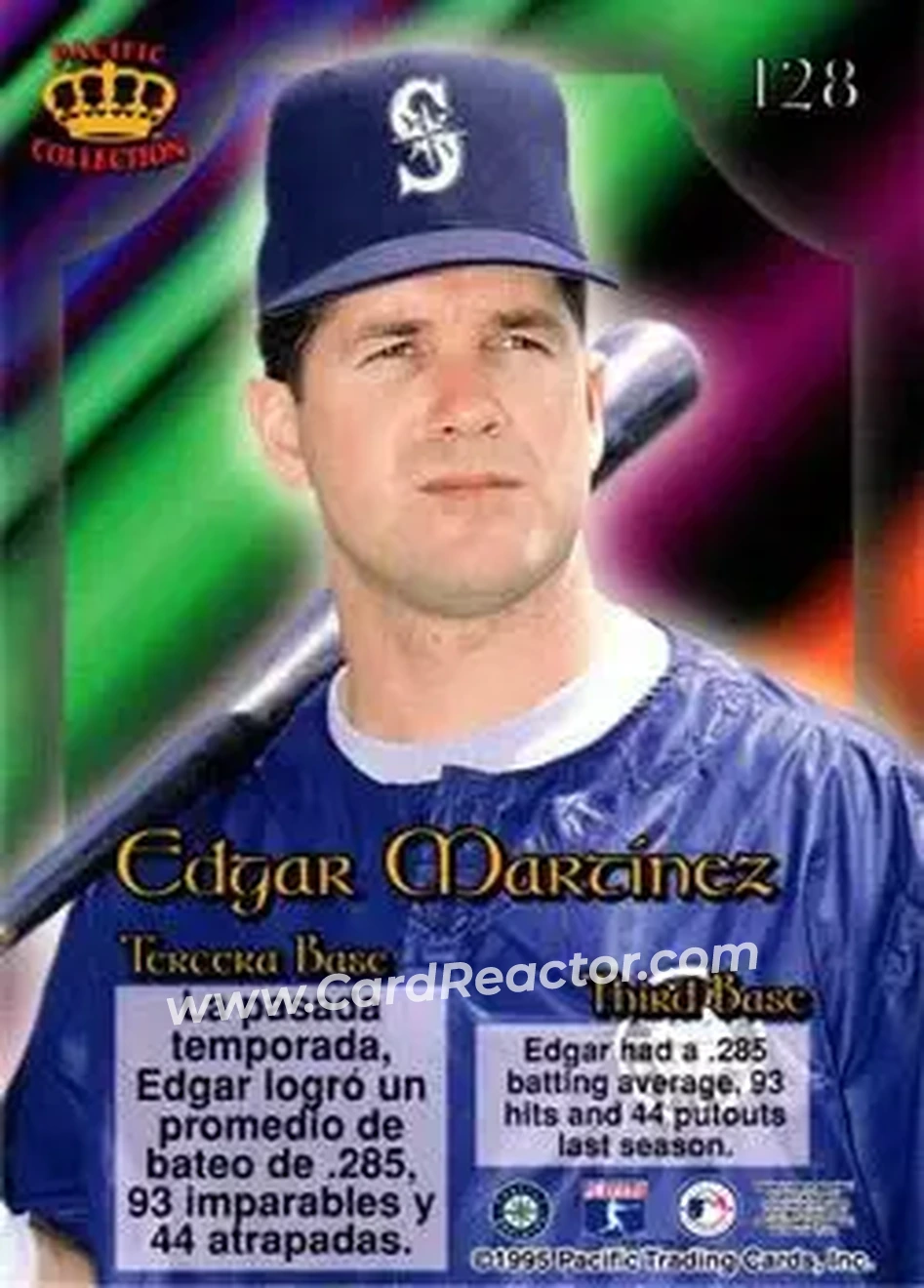 Back of Edgar Martinez
