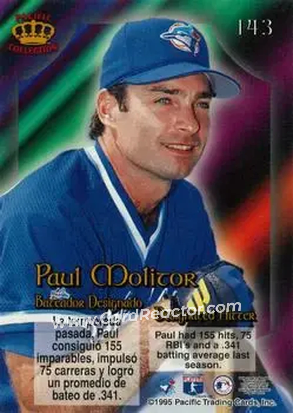 Back of Paul Molitor