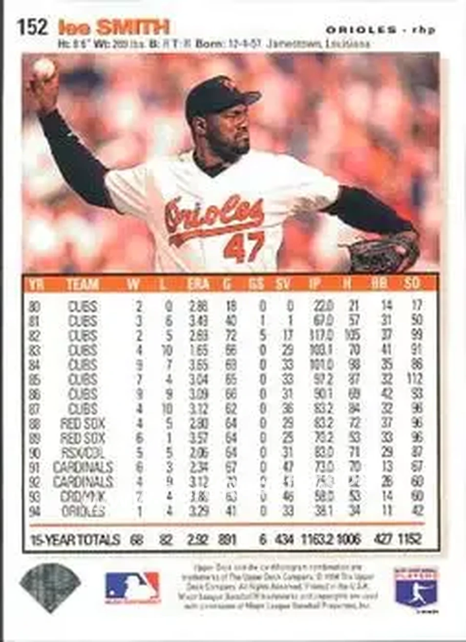 Back of Lee Smith