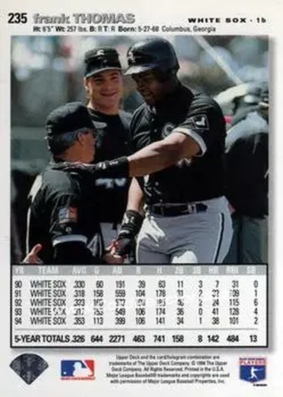 Back of Frank Thomas