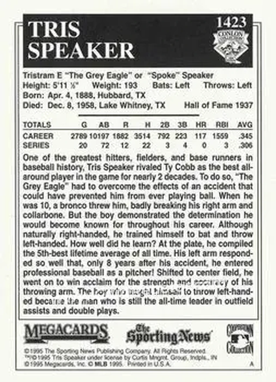 Back of Tris Speaker