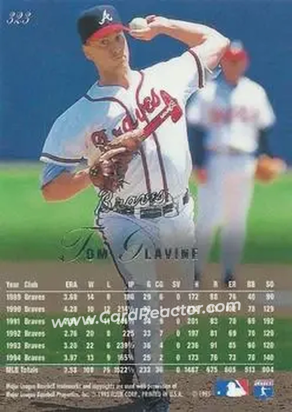 Back of Tom Glavine