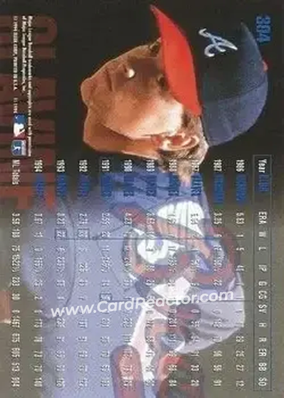 Back of Tom Glavine