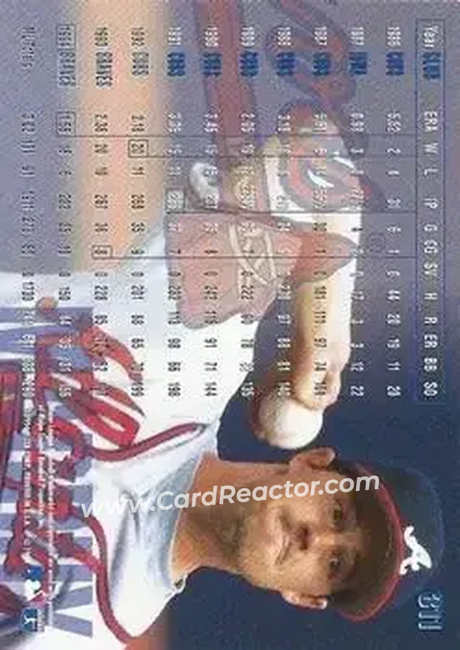 Back of Greg Maddux