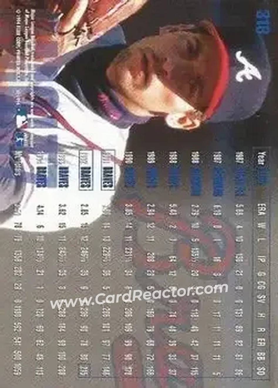 Back of John Smoltz