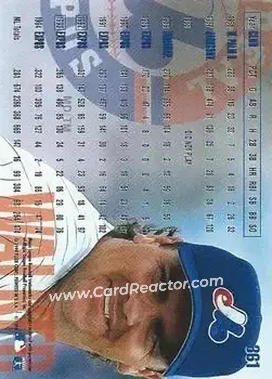 Back of Larry Walker