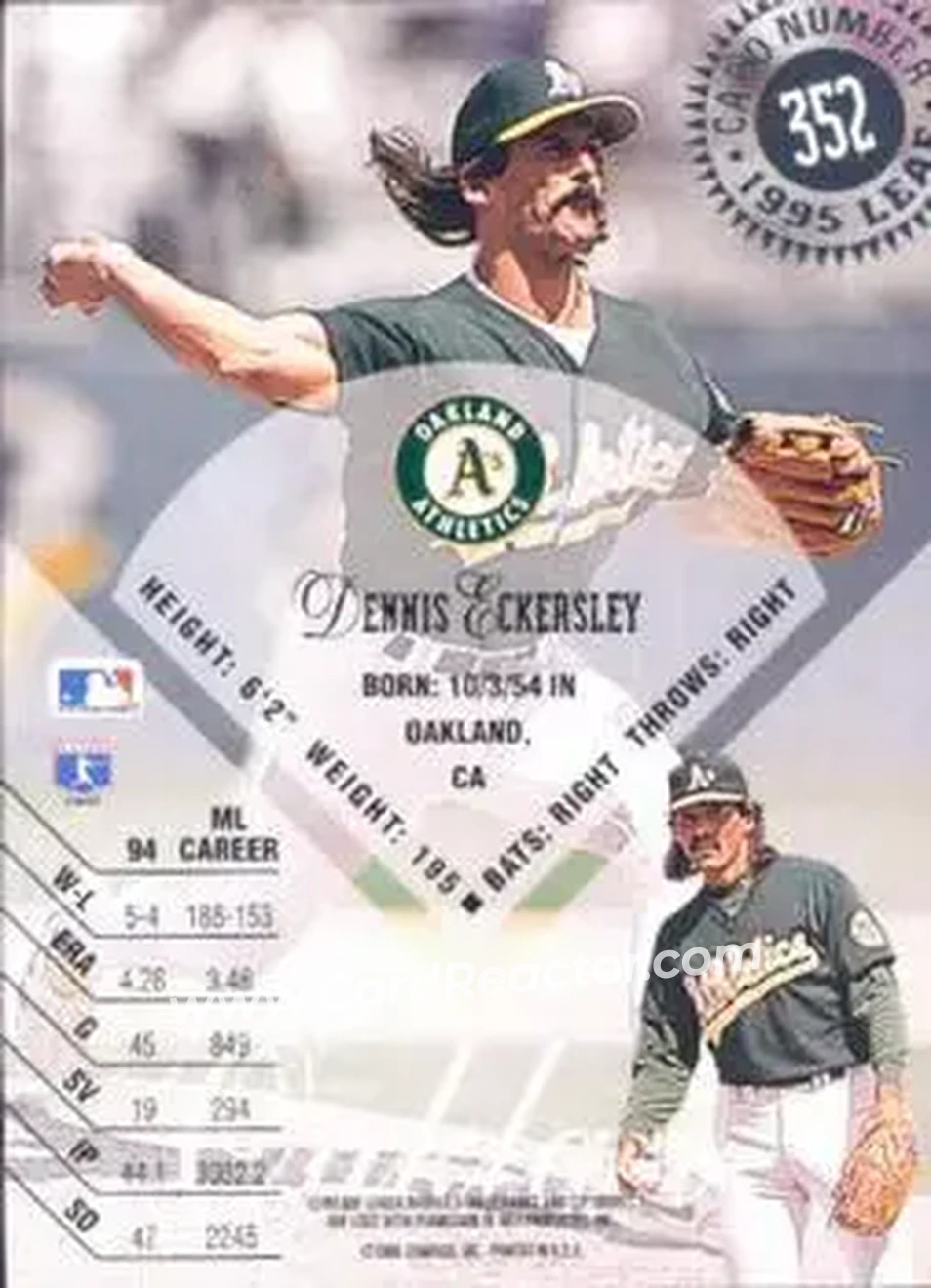 Back of Dennis Eckersley