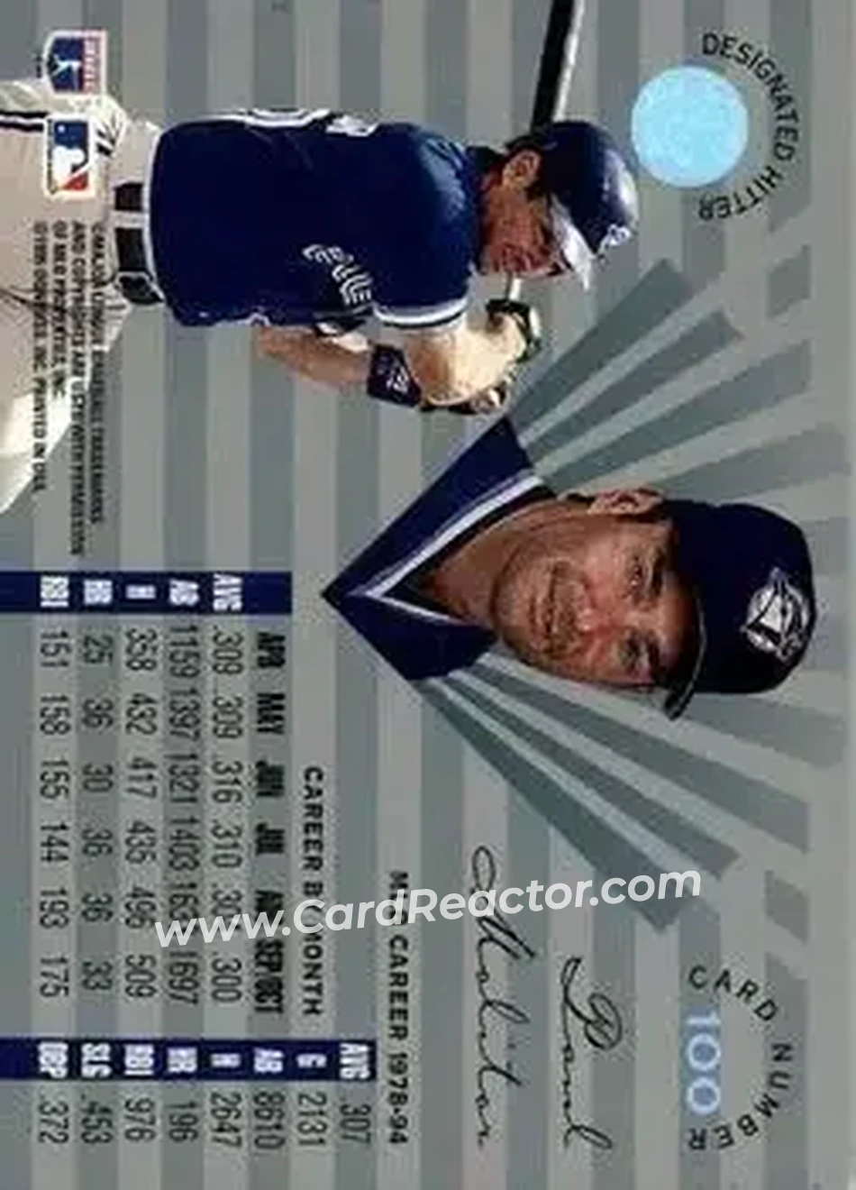 Back of Paul Molitor