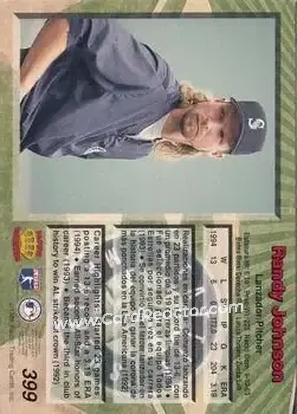 Back of Randy Johnson