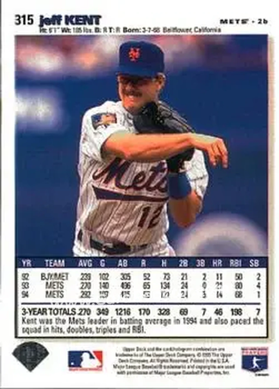 Back of Jeff Kent