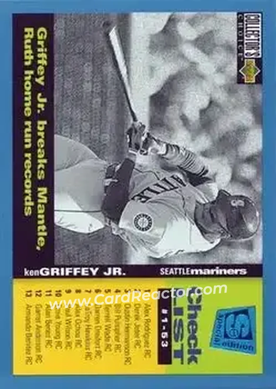 Front of Ken Griffey Jr.