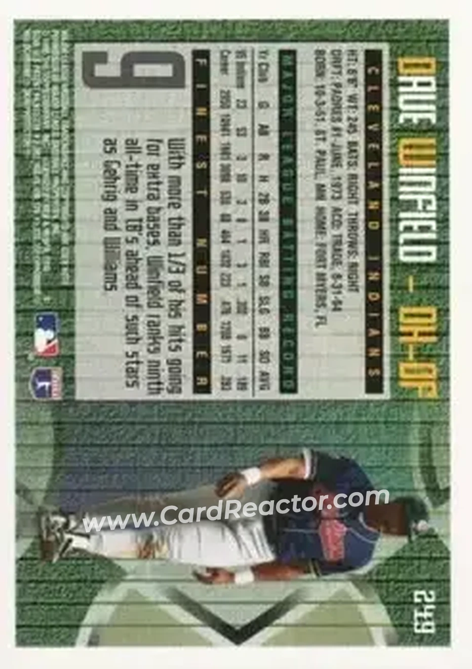 Back of Dave Winfield