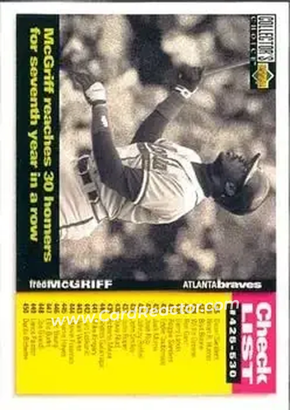 Front of Fred McGriff
