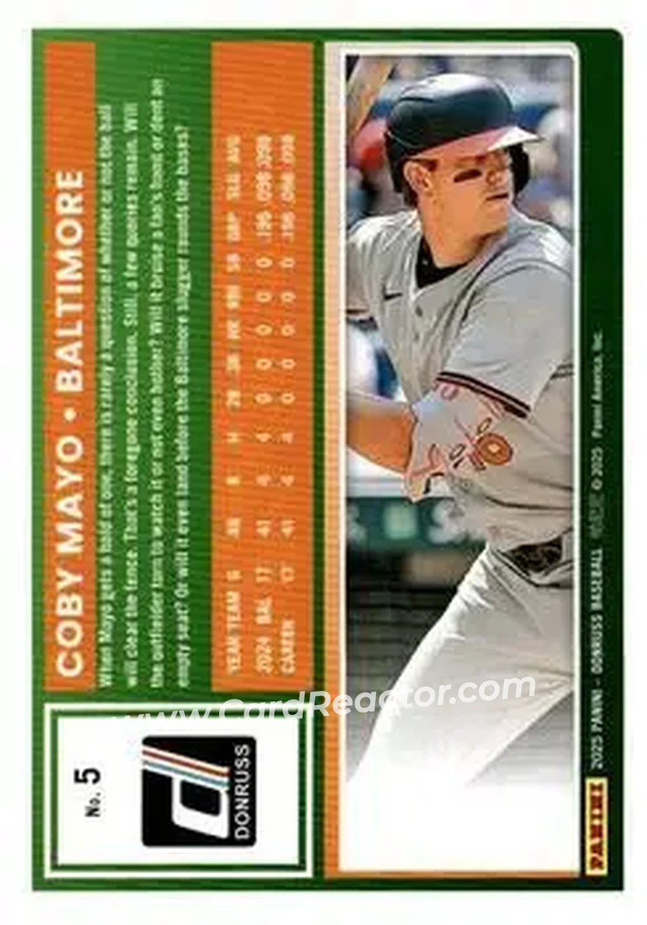 Back of Coby Mayo